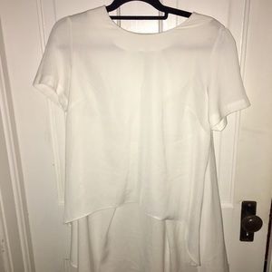 Philosophy white drape blouse